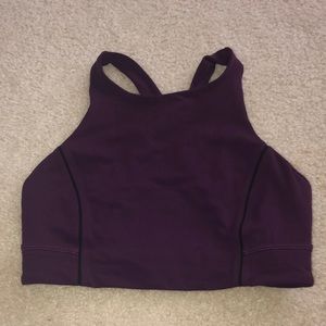 Lululemon purple crop top
